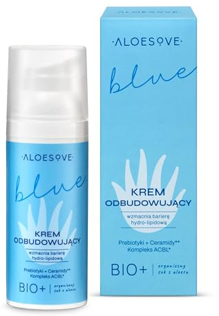 ALOESOVE Regenerierende Gesichtscreme 50 ml – Vegan, Feuchtigkeitsspendend, Wiederherstellung der Hautbarriere, für trockene und dehydrierte Haut