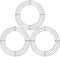 3 Pack Large Christmas Wire Wreath Ring 14 inch Metal Wire Wreath Frame Christmas Wreath Ring Crafting Wreath Base for Xmas Thanksgiving Halloween Wedding Wreath Frame Wreath Making Supplies
