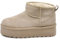 IF Stivali Stivaletti Mammut Da Donna Alla Caviglia Con Pelo Pelliccia Platform Zeppa Camoscio Sintetico P309 Beige N.39