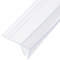sourcing map Shower Door Side Seal, WidenF-Type Shower Door Sweep for 5/16 Glass 130 Long Silicone Frameless Glass Door Seal Strip, Stop Shower Leaks, Clear