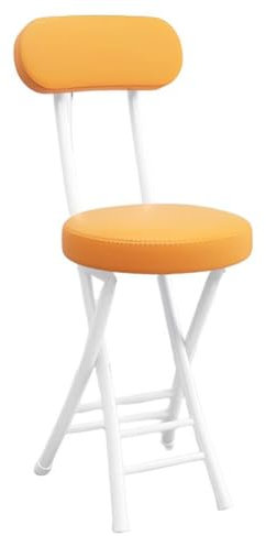 LiYaHead Sgabello da bar pieghevole, comodo sedile imbottito, sedia da cucina pieghevole da 18,5 pollici per la colazione, leggero e portatile, sgabello pieghevole per picnic, feste in giardino