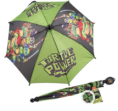 Berkshire Fashions Teenage Mutant Ninja Turtles faltbarer Kinder-Regenschirm