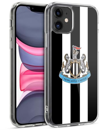 Head Case Designs Officially Licensed Newcastle United Football Club Home 2024/25 Crest Kit Gel Case [Military Grade Protection] Compatible with Apple iPhone 11 and Compatible with MagSafe