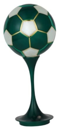 Milageto Tischlampe mit Fußball, Nachttischlampe mit Fußballmotiv, kreativ, Nachttischlampe, Schreibtischlampe für Zuhause, Dekoration fürs Kinderzimmer, GrÜn
