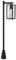 Lucande Siveta Lampe d'extérieur (moderne) en aluminium (1 ampoule, E27) – Borne de chemin, lampadaire