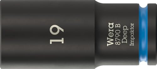 Wera 8790 B Impaktor Deep Socket with 3/8 Drive, 19 mm - 05005560001