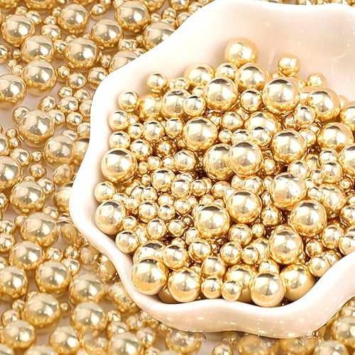 130g Essbare perlen,Kuchendeko Gold,Tortendeko Gold, Essbare Tortendeko