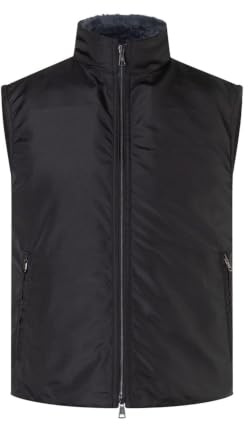 Valcuer 1887 Herren Westen HUGO mit 100% echtem Lammfell teilgefüttert, Wind- & Wasserabweisende Winterweste - warm, praktisch und hochwertig