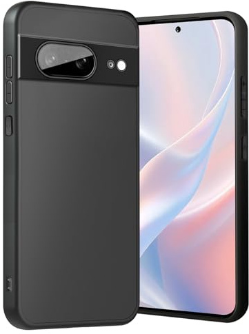 Agedate Handyhülle für Google Pixel 8 Hülle mit Kameraschutz, Stoßfest Kratzfest, Extrem Haltbarkeit Fallschutz Schutzhülle, Anti-Fingerabdruck, Unterstützt kabelloses Laden für Pixel 8 Case, Schwarz