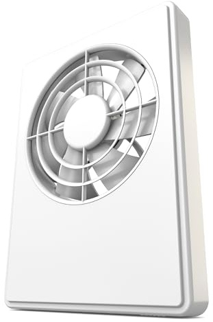 Dryzone dMEV Bathroom & Kitchen Extractor Fan (100/125mm, White) | Timer & Automatic Modes, Humidity Sensor, Remote Control, IP44 | 5-Year Warranty