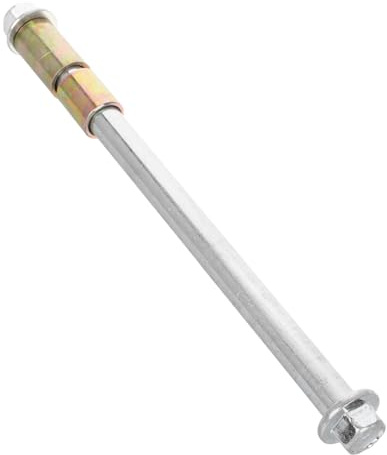 15mm Asse Metallo 225mm con Posteriore Distanziale Ruota Moto | Argento, Distanziale 18/22mm, Uso su Atv e Applicazioni Moto Off Road Colore Casuale