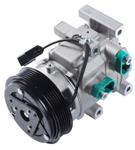 HELLA 8FK 366 201-941 Kompressor, Klimaanlage - DV11-12V - R 134a/R 1234yf - PAG 46 YF - 130ml - mit Magnetkupplung/mit Dichtring/mit PAG-Kompressoröl