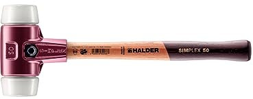 Simplex Schonhammer, Superplastik; mit Tempergussgehäuse und hochwertigem Holzstiel | D=50 mm | 3007.050