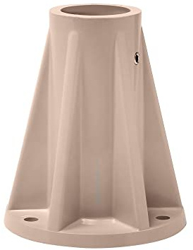 ONE Saftron 15,2 cm Taupe Basis für die Oberflächenmontage von Deck-to-Pool-Rails, Return-to-Deck-Schienen und Spa-Schienen auf Beton- oder Holzdecks - einfache Installations-Alternative zu