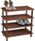 Kesper 69734 Schuhregal vierstäckig, FSC-zertifizierte Tanne, Maße: 54 x 26 x 52 cm