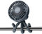 Schallen Rechargeable 4 Way Portable Lightweight Fan for Pram Fan, Car Seat, Desk, Office, Travel Fans | Clip on, Handheld, Tripod & Phone Holder (Grey)