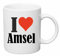 Reifen-Markt Kaffeetasse I Love Amsel Keramik Höhe 9,5cm ? 8cm in Weiß