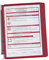 Durable Wandhalter-Komplett-Set - mit 5 Klarsichttafeln DIN A4, VE 2 Stk - Profilrahmen in rot, ab 3 VE - Dokumentenhalter, Klarsichttafel Klarsichttafel Klarsichttafel-System Klarsichttafel-Systeme Klarsichttafelsystem Klarsichttasche Komplett-Set