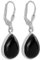 I-be, Onyx schwarz Edelstein Ohrringe Tropfen, 925 Silber, Länge: 3 cm, im Geschenketui, 394414 k KB
