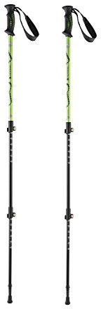 Ferrino Totem Paar 78132 evv grün schwarz Trekkingstöcke Wandern Wandern 65 cm 135 cm