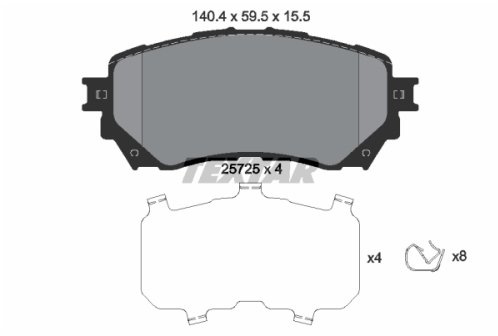 TMD Friction Services 2572501 Brake Pad Set, Disc Brake