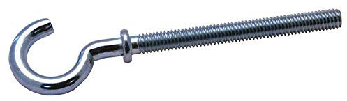 100 X Gebogene Schraubhaken mit Beffe M6x58 Eisen glanzverzinkt
