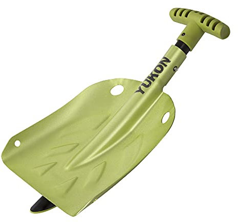 Yukon Charlie's Pala da neve pieghevole, pala da neve leggera per campeggio, auto, kit di emergenza