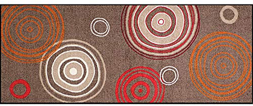 Erwin Müller Fußmatte Kaiserslautern, Schmutzfangmatte, Fußabtreter braun/rot Größe 80x200 cm - robust, langlebig, pflegeleicht (weitere Farben,Größen)