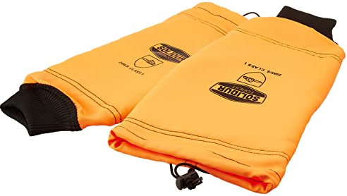 Solidur AUMA - Mangas para hombre (talla única), color naranja