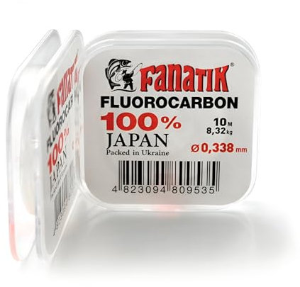 FANATIK Fluorocarbon Angelschnur Klar 10 m / 7 m Spule Verschiedene Stärke