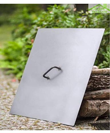 FARM COOK Couvercle de brasero carré 50cm, 60cm 70cm et 80cm