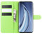 Wuzixi Hülle für Wiko View 3 Pro. [Kartenfach] PU Leder Flip Wallet, mit Standfunktion, Schutzhülle handyhüllen für Wiko View 3 Pro.Grün