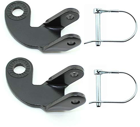 Wellshine 2 Set Bike Trailer Hitch Bicycle Stainless Steel 12.2MM-Hitch Coupler Compatible with Burley Trailers Adapter Replacement Connector to Pets Stroller (135 Coupler)