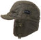 Comhats warme Trappermütze mit Kunstleder Hut Unisex Fliegermütze Fellmütze Erwachsenen für Herren Army Grün 60CM