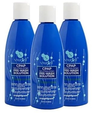 Snugell CPAP Soap Cleaner & Sanitizer (3-Packs, 8.4oz Each) – Fresh Citrus Scent – Pre-Wash Formula for CPAP Masks & Hoses – Effectively Removes Odors, Body Oils & Ensures Optimal Cleanliness
