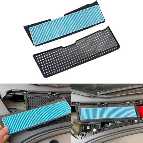 KIKIMO Accessori di ricambio per filtro aria Tesla Model 3 2025 2024-2021, per Tesla Model 3 Accessori, Griglia di aspirazione dell'aria Copertura di protezione ABS