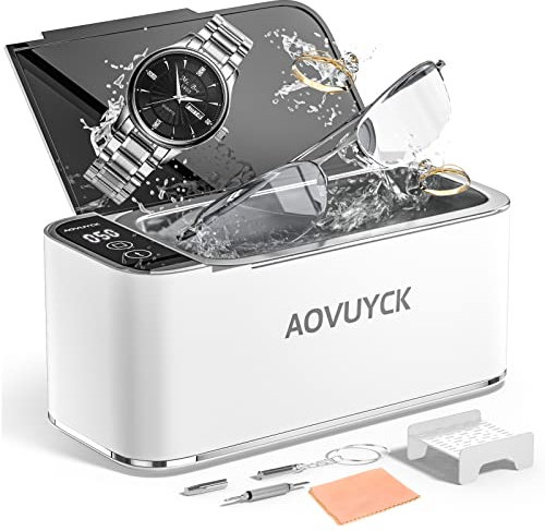 Limpiador Ultrasonidos, 46000 Hz Limpiador Ultrasonido Profesional, 500ML Limpiador Ultrasónico 4 Modos de Limpieza Temporizador para Gafas, Relojes, Pendientes, Dentaduras, Monedas, Joyas