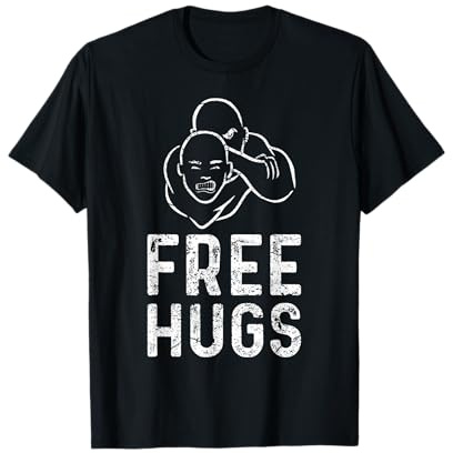 Free Hugs Lustiges Brazilian Jiu-Jitsu MMA BJJ T-Shirt