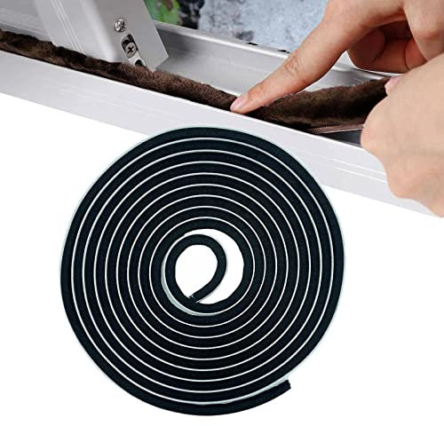 Burletes Para Ventanas Correderas, 10M(L) X 9mm(W) X 5mm(D), Burlete Ventana Corredera, Negro, Burlete Cepillo Ventana Corredera, Burlete Persiana, Burletes Para Ventanas