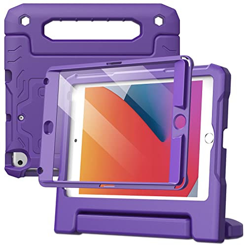 JETech Kinder Hülle für iPad mini 5/4/3/2/1 (7,9 Zoll, Modell 2019/2015/2014/2013/2012) mit Eingebaut Schutzfolie, Stoßfest Ganzkörpe Griff Ständer Tablet Schutzhülle (Violett)