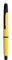 Majohn A2 Press Fountain Pen Extra Fine Nib with Box, Retractable Yellow Resin Ink Pen with Converter Writing Pen Set (Black Clip Version)