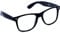 Mustavo Black Frame Clear Glasses Nerd Geek Vintage Retro Secretary Specs Mens Womens Unisex Adult Size