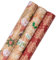 RUSPEPA Weihnachts-Geschenkpapierrolle aus Kraftpapier – Schneemann, Schneeflocke und Text – 43,2 cm x 3 m pro Rolle, insgesamt 3 Rollen