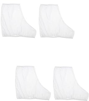 Toddmomy 2 Paar Rollschuh-Set Elastische Stiefelabdeckung EIS Bedeckt Schuh Ärmel Überzüge Für Sportstiefel Eisstiefelabdeckungen Eisschutz Figur Bedeckt Samt Kind Sanft Rolle Weiß