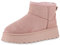 VAN HILL Damen Warm Gefütterte Plateau Boots Profil-Sohle Plateau-Schuhe 213944 Rosa 39