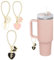 shixpiov 2er Buchstaben Anhänger Zubehör für Stanley Cup,Wasserflaschen mit Griffen,Name-ID Charms Letter für PRAOAHEI 40oz Thermobecher（Runde Letter,F