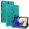 Rosbtib Coque pour Samsung Galaxy Tab S4 10.5 Pouces (T830/ T835) 2018, Multi-Angles de Visualisation Housse de Protection en Similicuir avec Porte-Carte Couverture Motif Lys, Vert