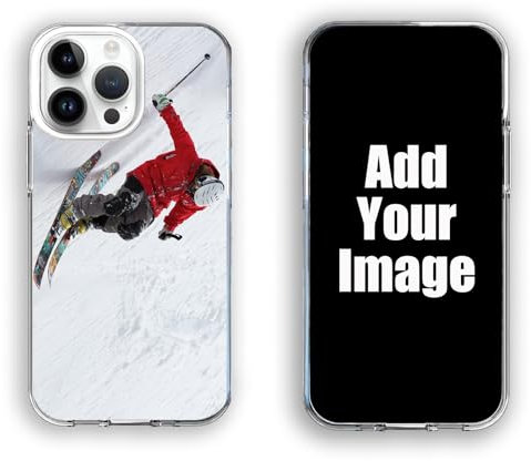 Personalised Custom for iPhone Case, 7 Photo Collage Style Custom Picture CLEAR Silicone Impact Case for iPhone 11 12 13 14 15 16 Ranges - Valentine'S Day Gift (1 photo)