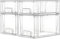 Vtopmart 4 Pack Clear Stackable Storage Drawers,Easy to Assemble Bathroom Organizers and Storage with handles,Plastic storage drawers for Kitchen Pantry,Cabinet,Under Sink Organization.