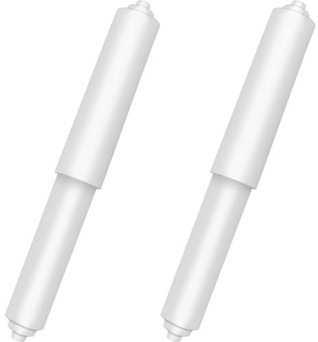 LICQIC 2 Pcs Toilet Paper Holder Rollers, Plastic Toilet Tissue Roll Holder Insert, Spring Loaded Toilet Roll Holder Insert, for Bathroom